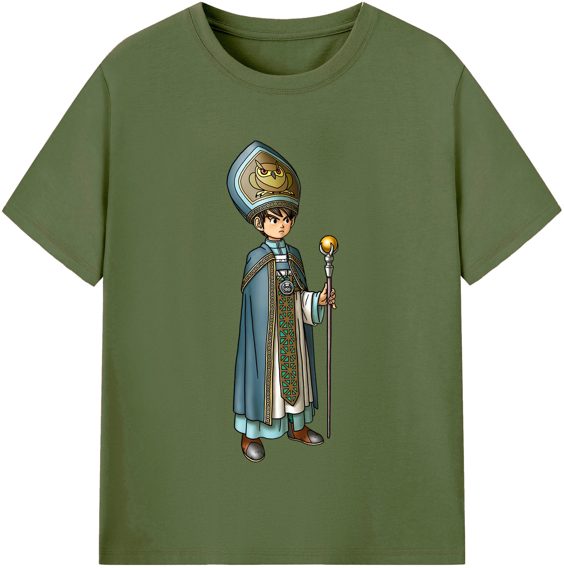 （画像用） ドラゴンクエスト Doragon Kuesuto Dragon Quest 綿100％半袖Tシャツ（フロントプリント）